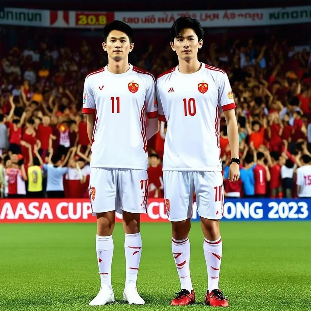 Asian Cup 2023: Quang Hải và Công Phượng