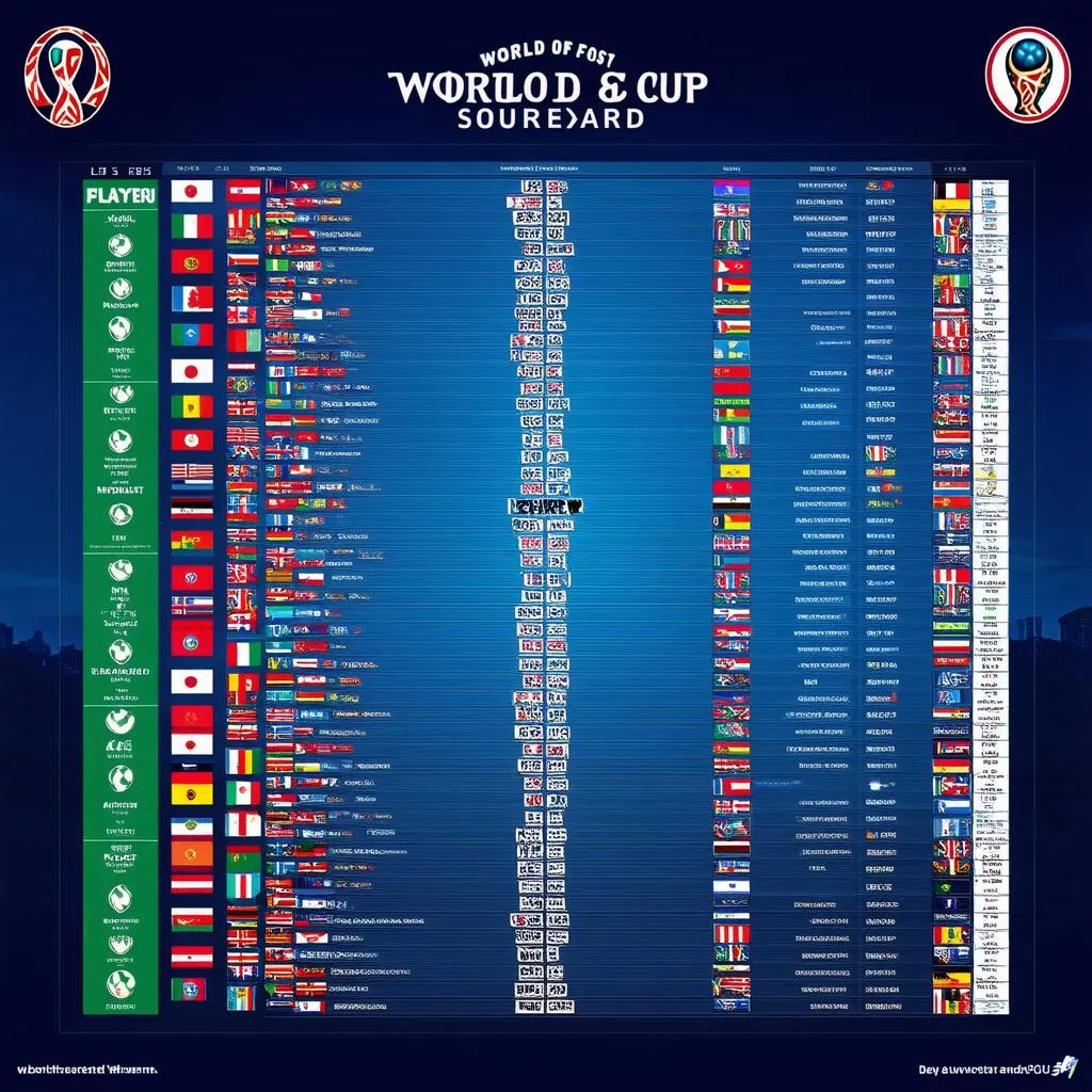 Bảng tỷ số World Cup