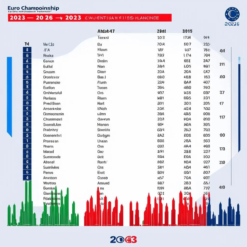 Bảng xếp hạng euro 2023