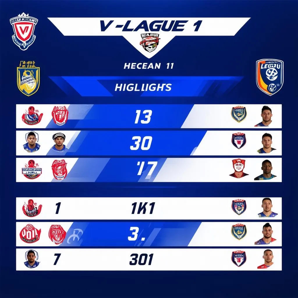 Kết quả trận đấu V-League 1