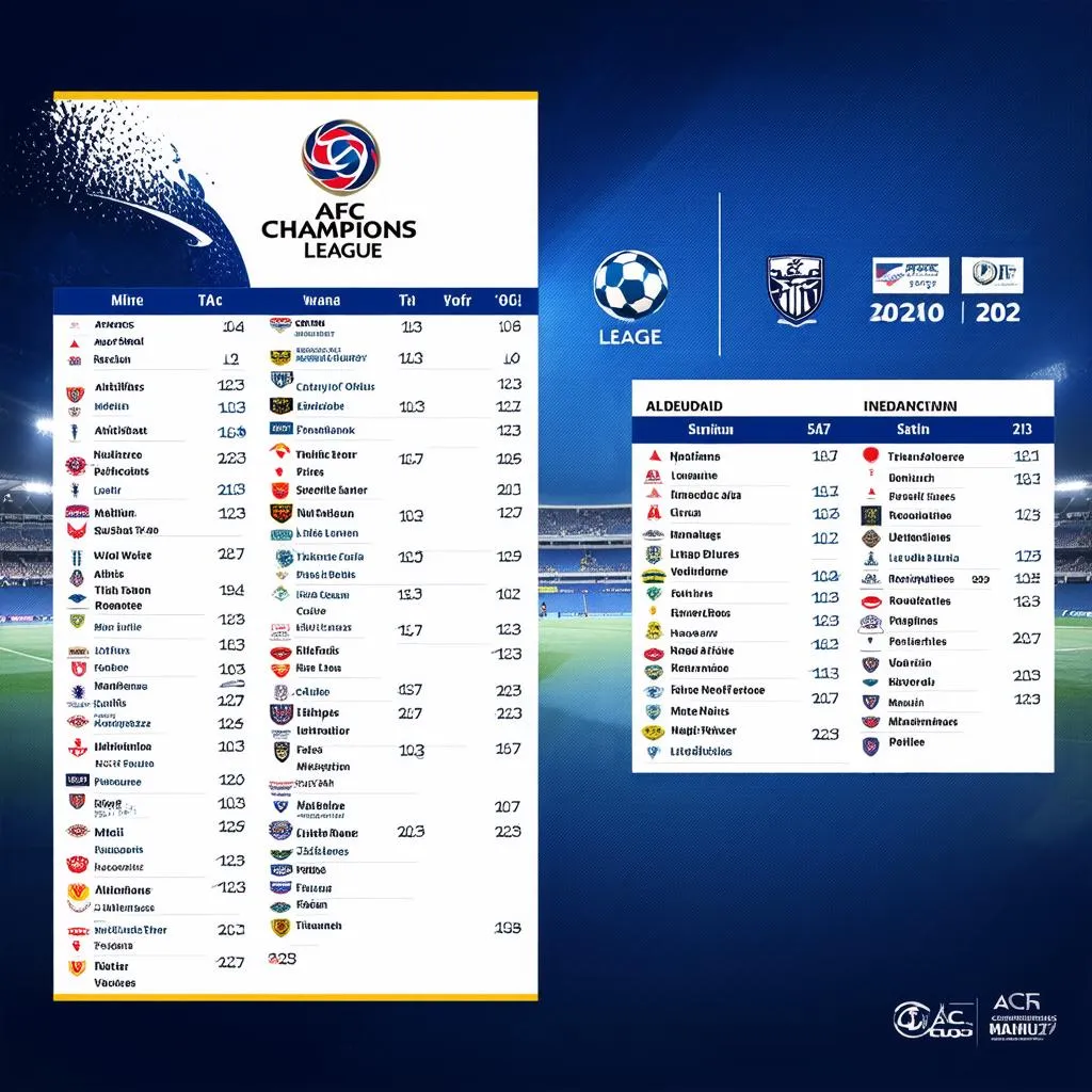 Lịch thi đấu AFC Champions League 2021