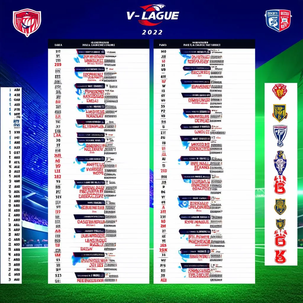 Lịch thi đấu V-League 2022