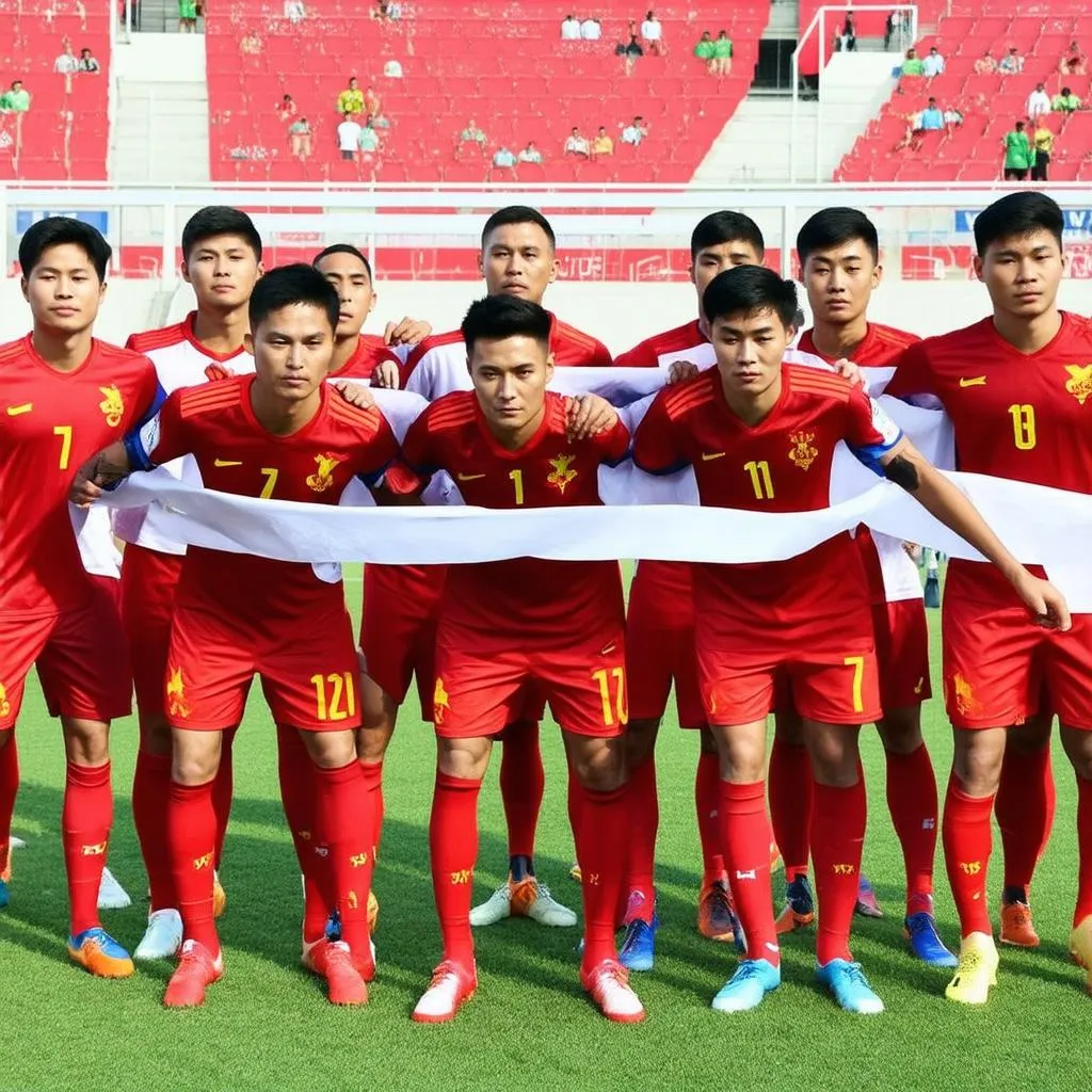 Ảnh về U23 Việt Nam thi đấu tại AFC U23 Championship 2016