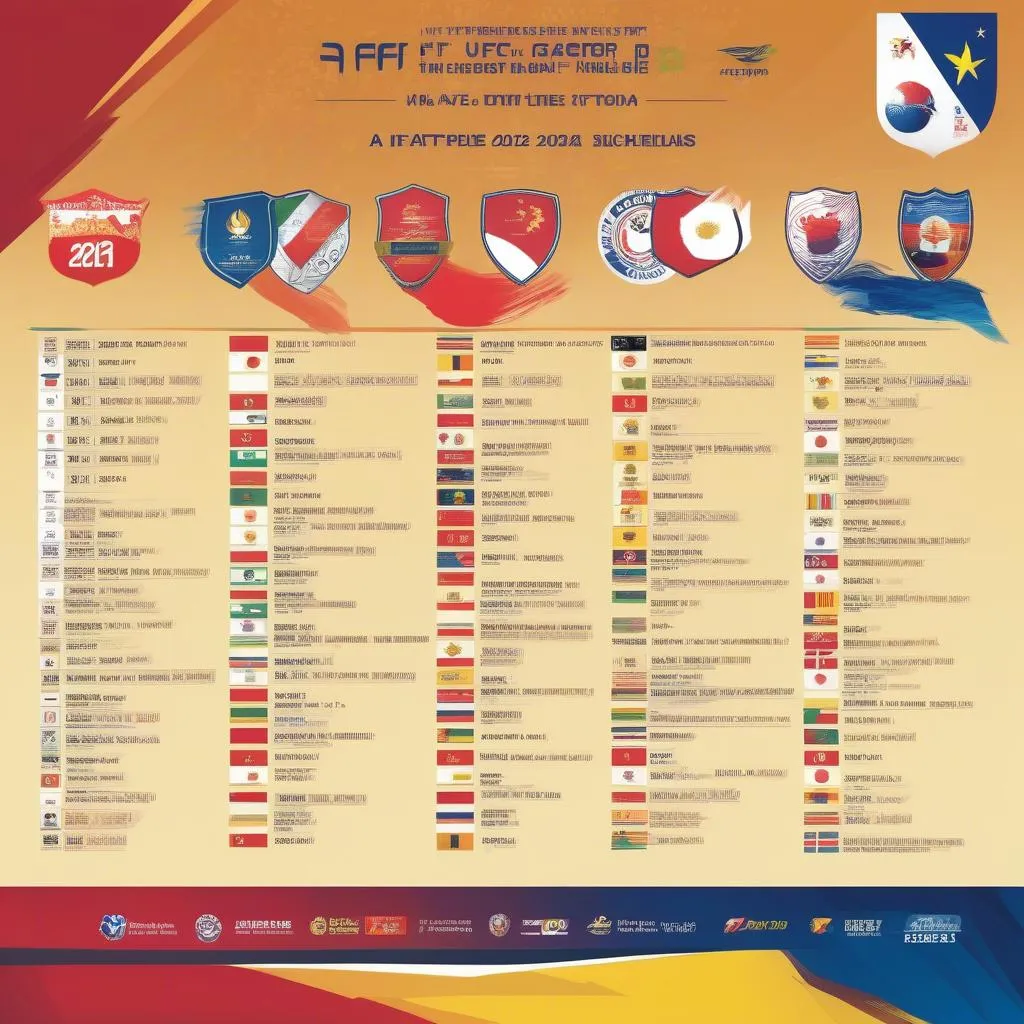 Lịch thi đấu AFF Cup 2023