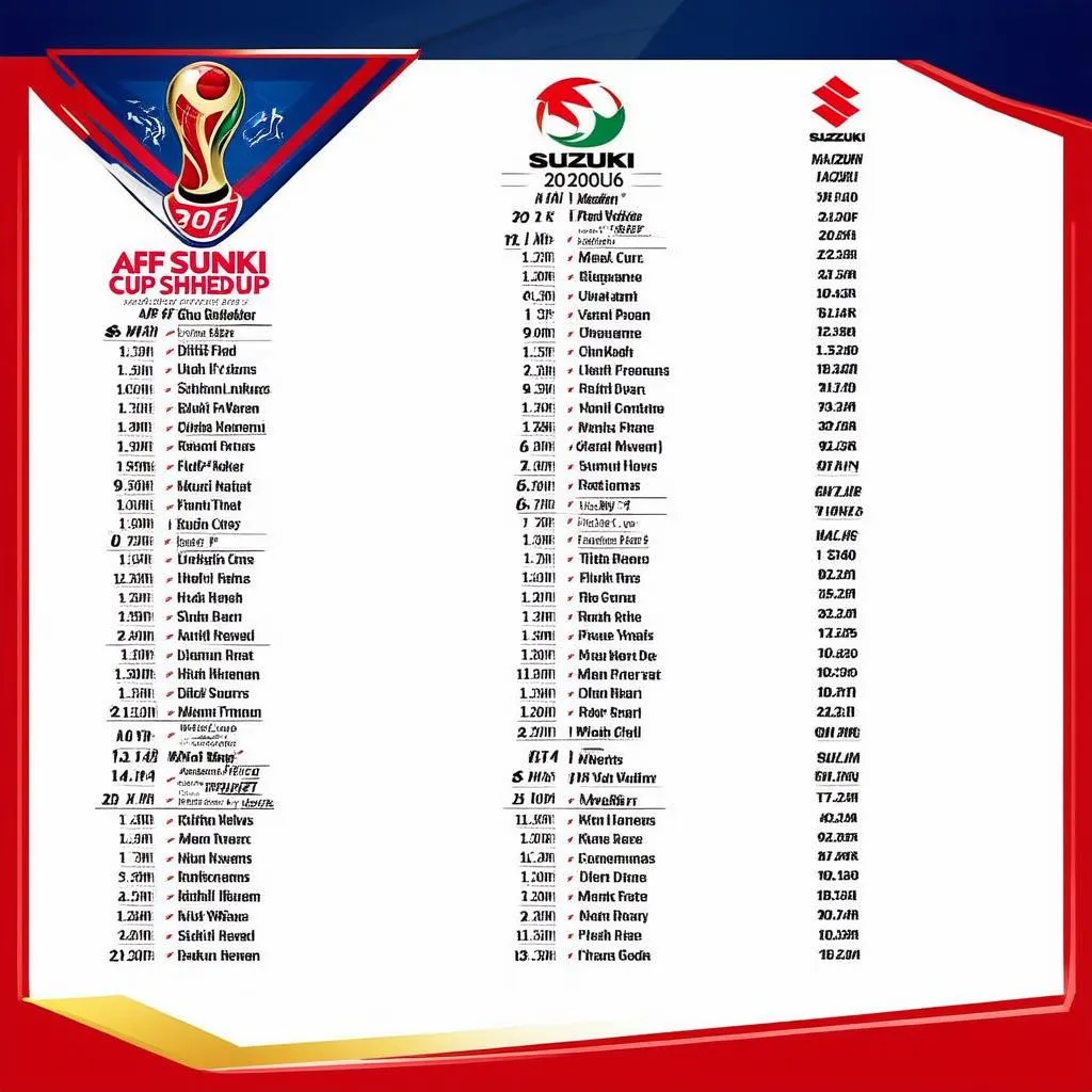 Lịch thi đấu AFF Suzuki Cup 2016