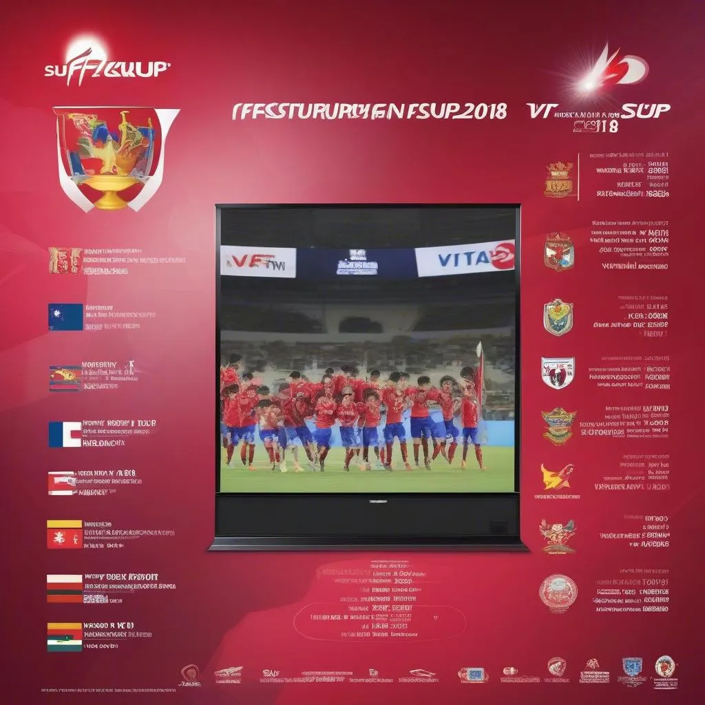 Lịch thi đấu AFF Suzuki Cup 2018 được cập nhật đầy đủ trên kênh VTV6