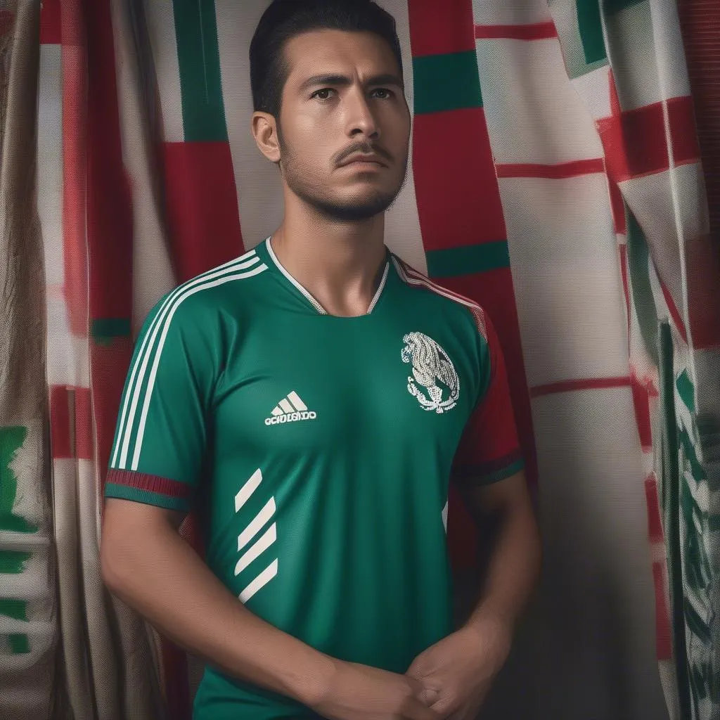 Áo đấu Mexico World Cup 2018, tượng trưng cho hành trình phi thường của đội tuyển Mexico