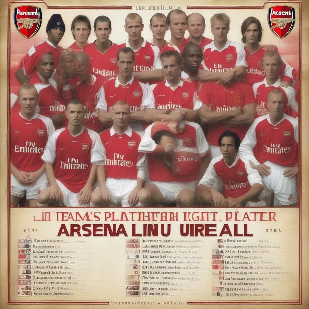 Arsenal lineup 2003-2004