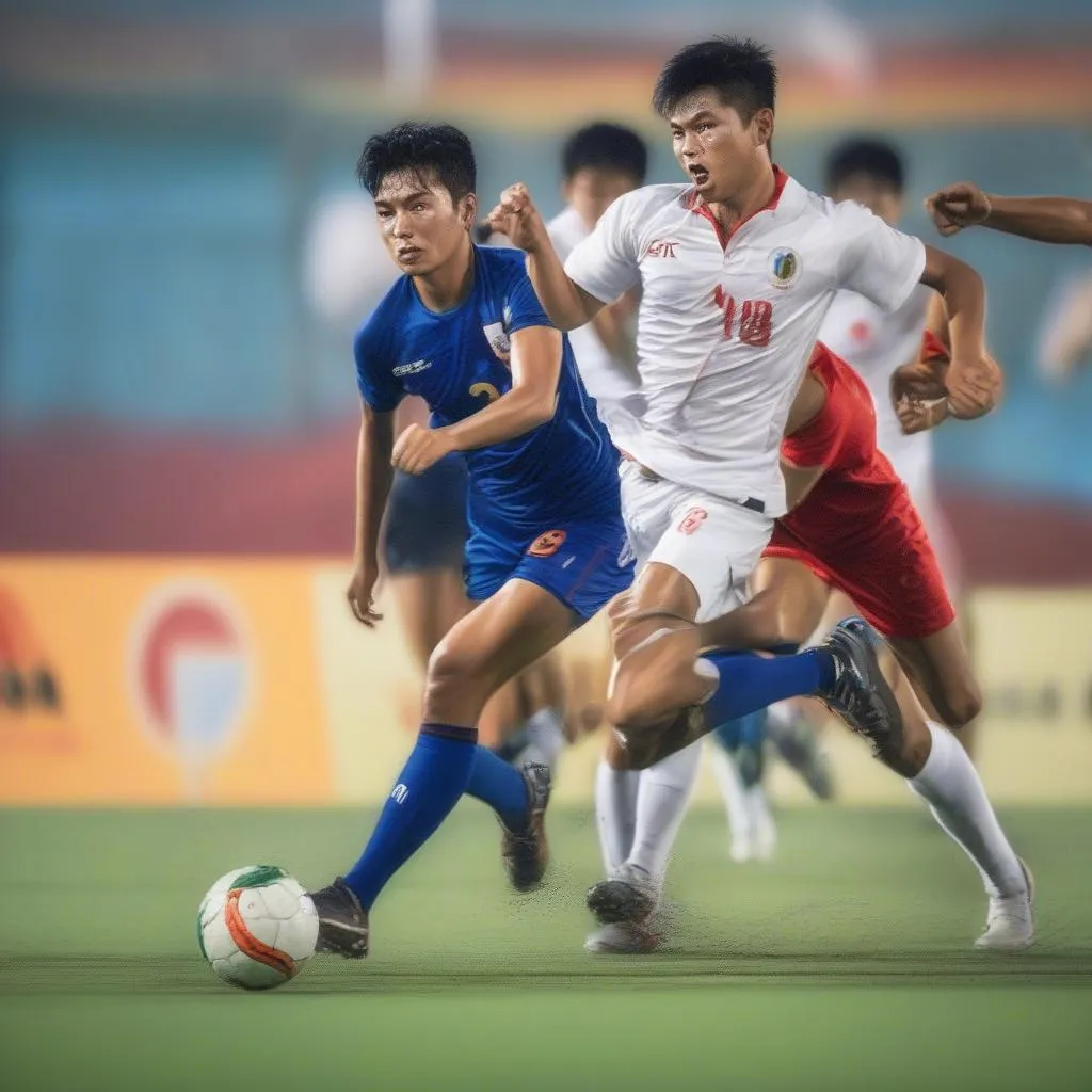 Hình ảnh trận đấu Asiad Cup 2019