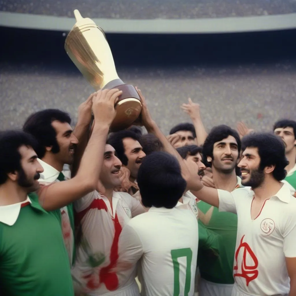 Hình ảnh đội tuyển Iran vô địch Asian Cup 1972