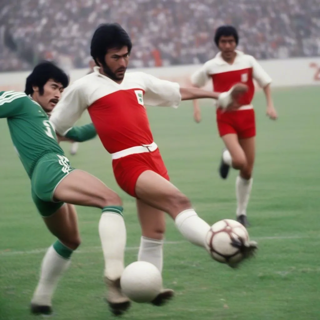 Hình ảnh trận chung kết Asian Cup 1972 giữa Iran và Hàn Quốc