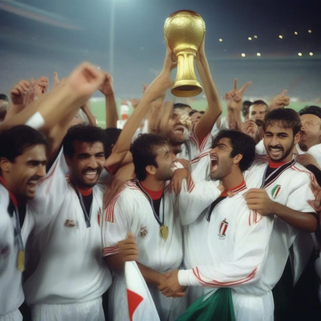 Asian Cup 1996: UAE Champion's Celebration