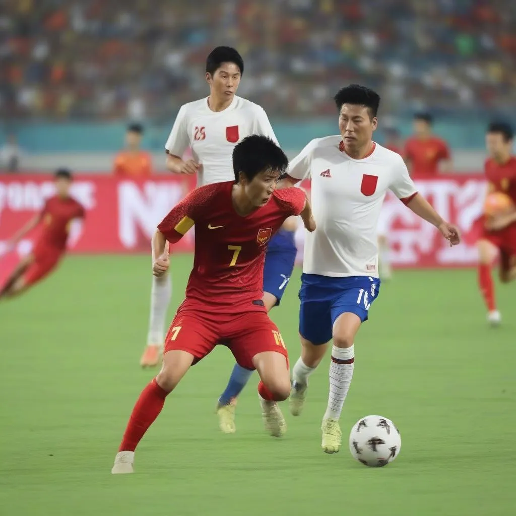 Đội tuyển Việt Nam thi đấu với đội tuyển Nhật Bản tại Asian Cup 2019