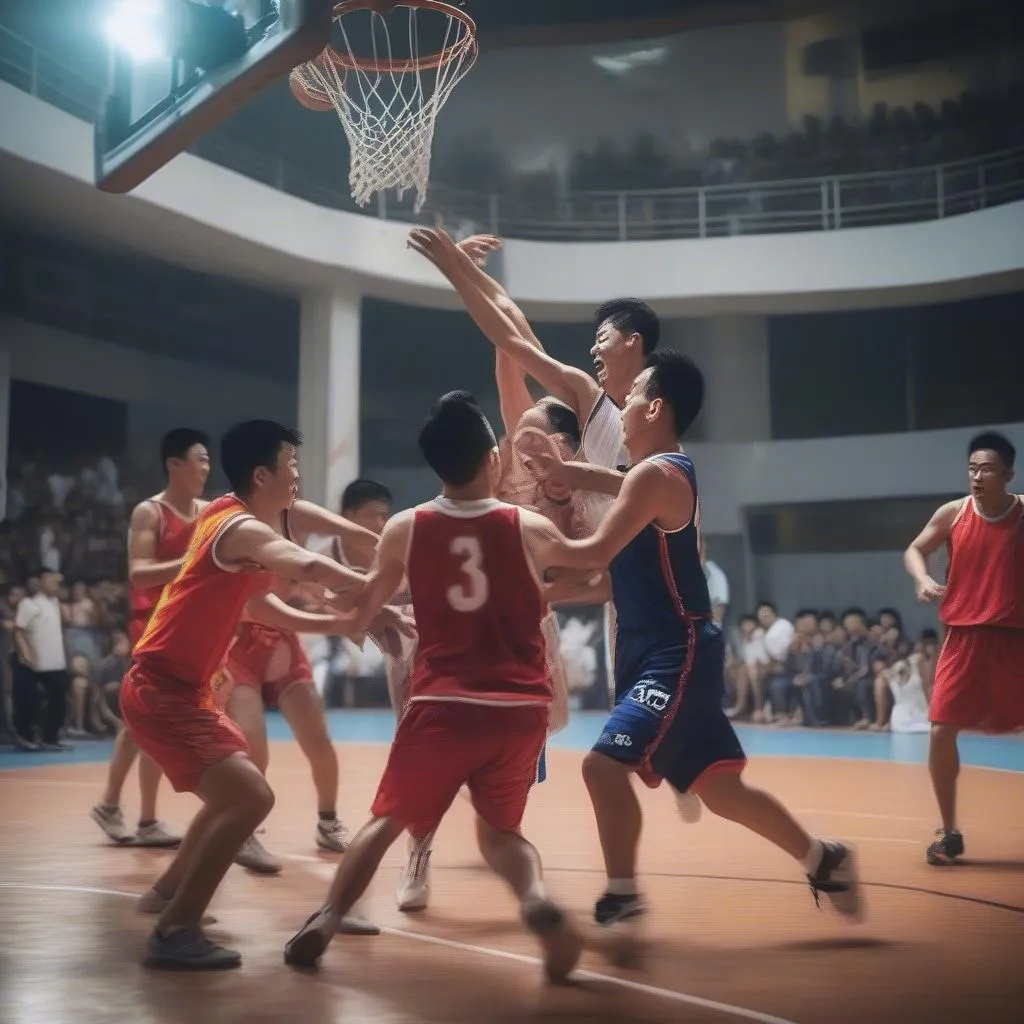 Ba Đình Basketball Club competes against other teams