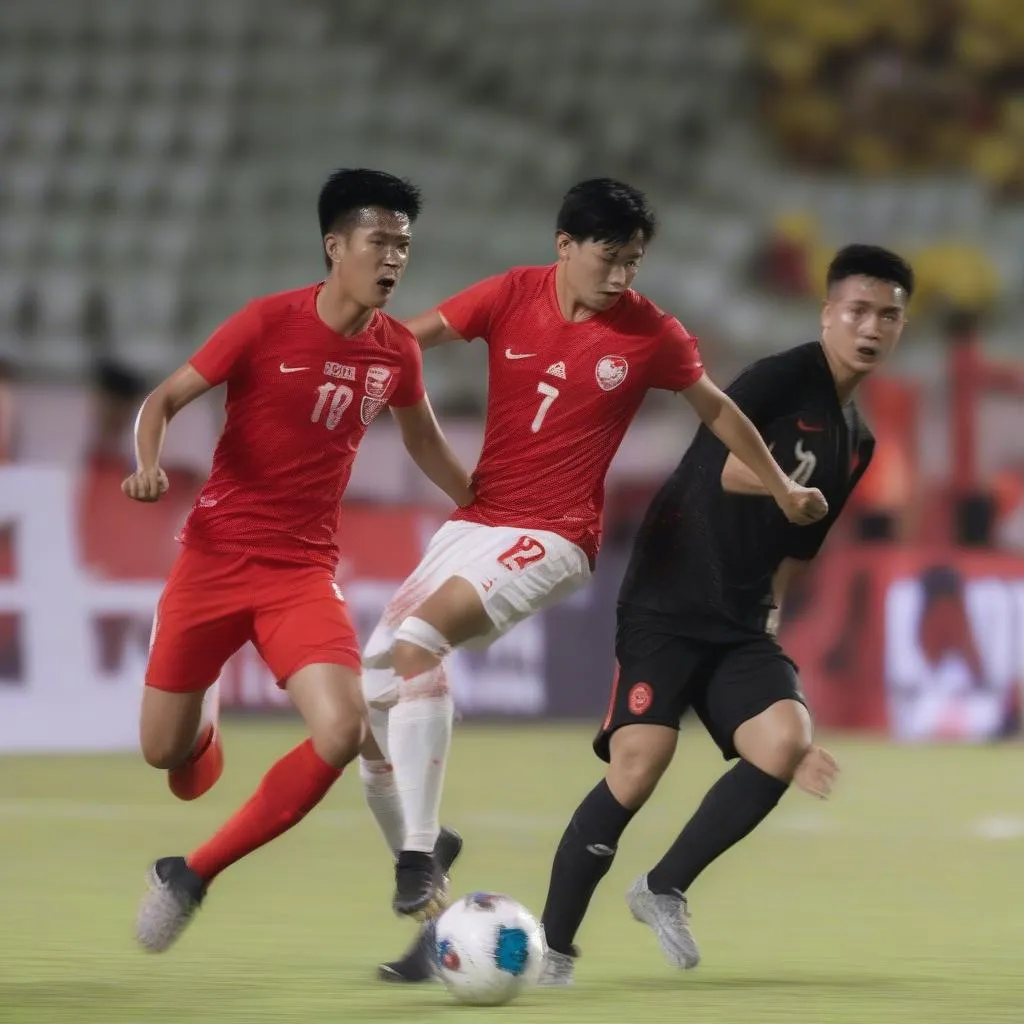 Trận đấu bán kết AFF Cup 2021 giữa Singapore và Indonesia