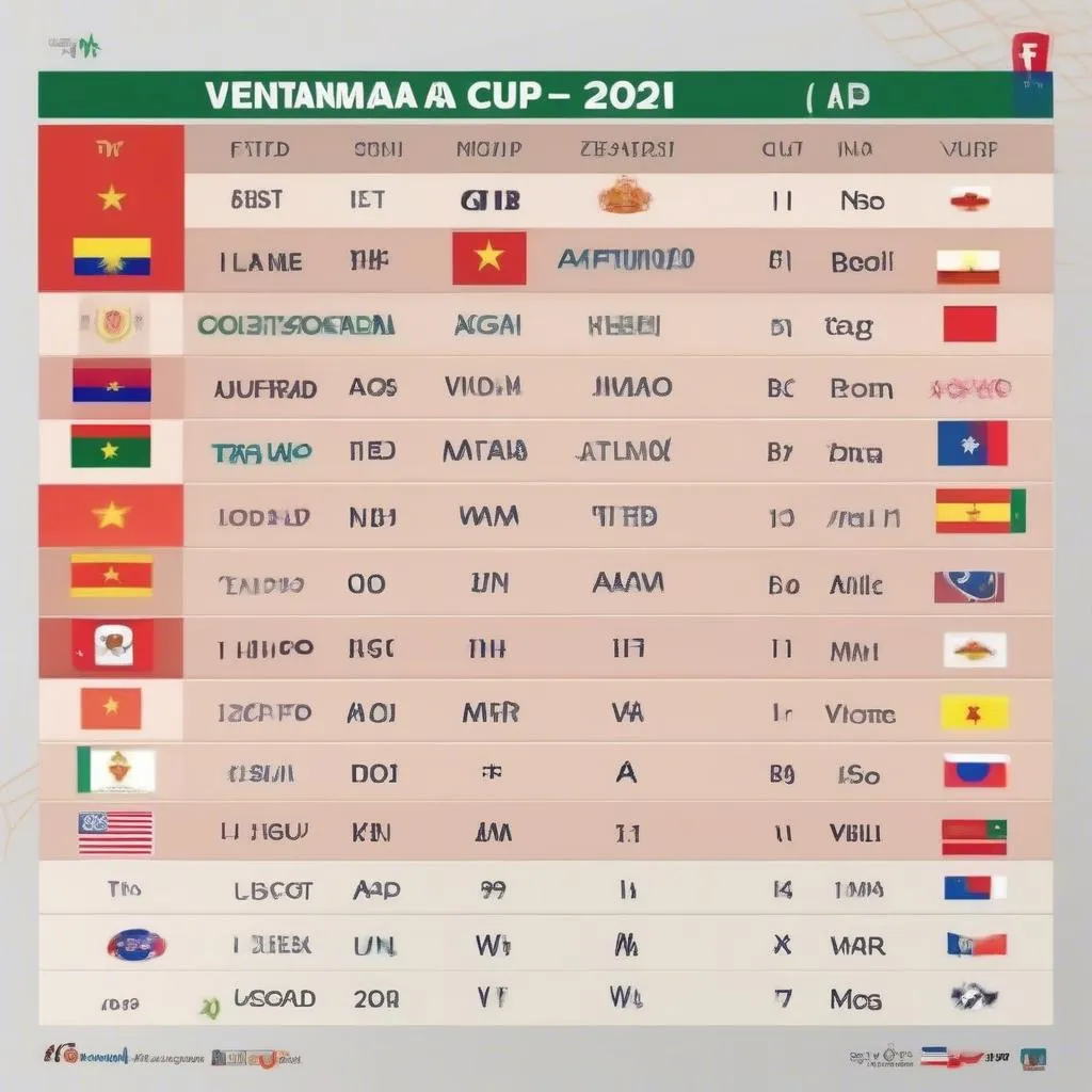 Bảng xếp hạng bảng A AFF Cup 2021: Cập nhật mới nhất