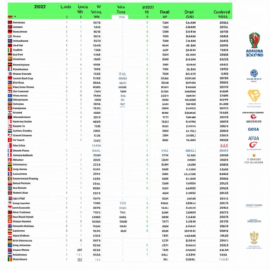 Bảng xếp hạng Asian Cup 2024