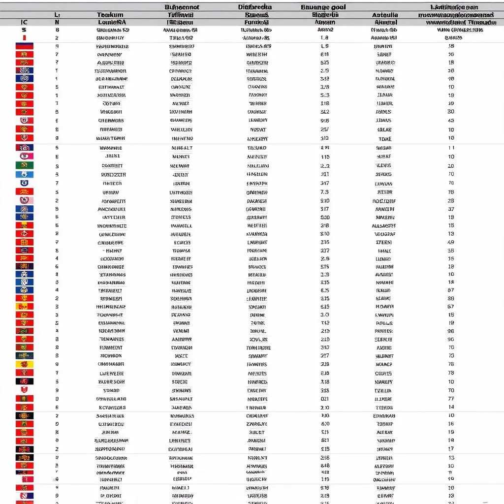 Bảng xếp hạng Bundesliga