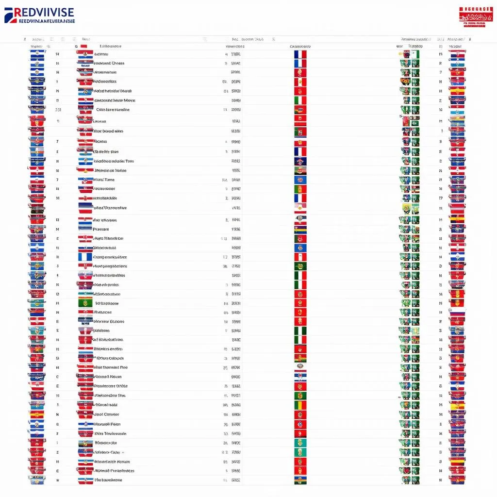 Bảng xếp hạng Eredivisie