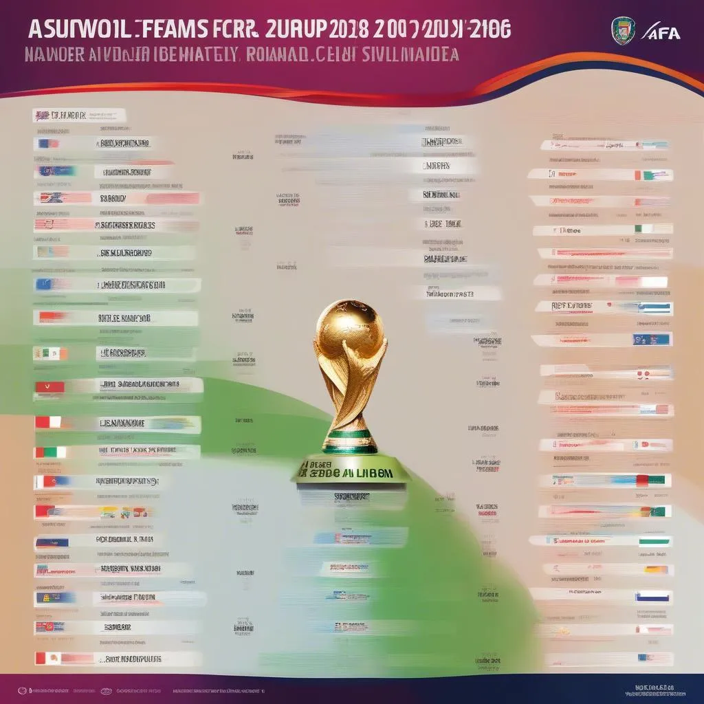 Bảng xếp hạng vòng loại World Cup 2026: Lịch thi đấu