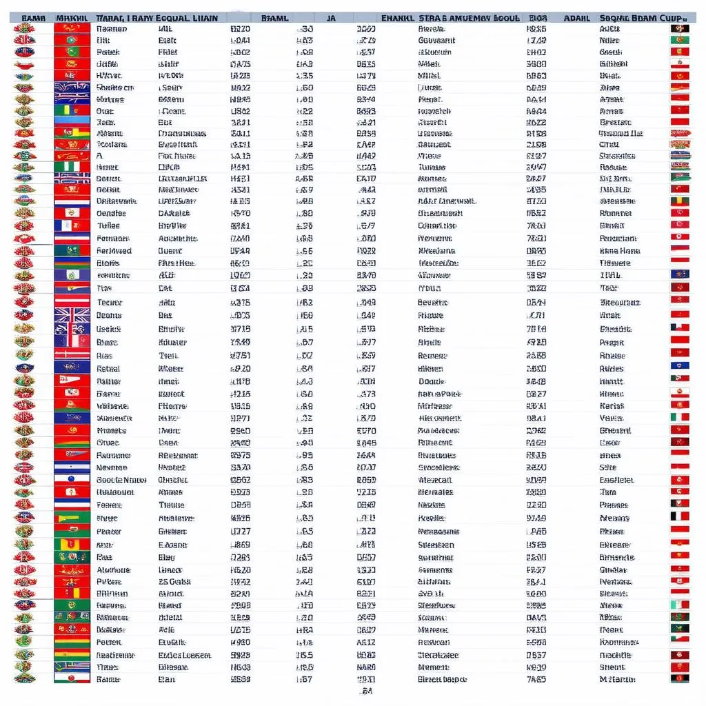 World Cup Rankings