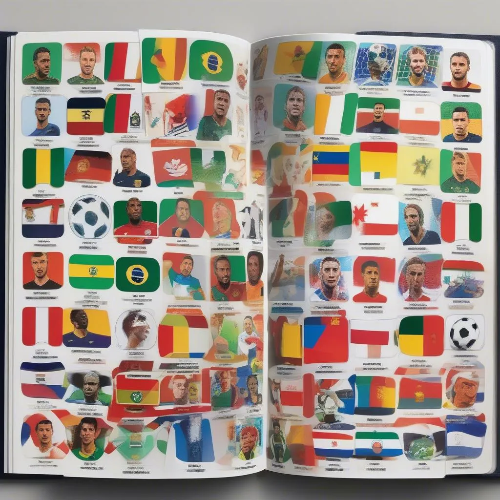 Bộ sưu tập sticker world cup