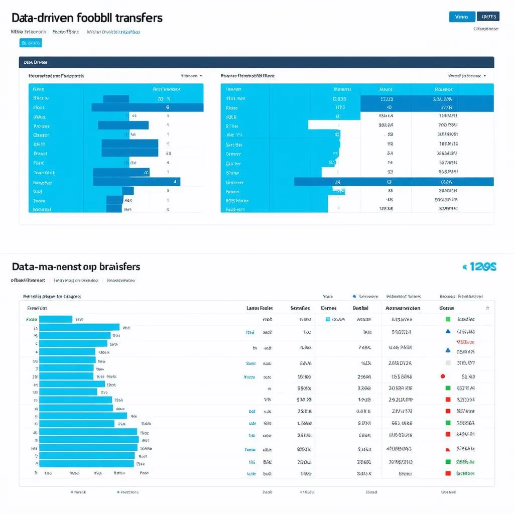 Bóng đá dữ liệu trong thị trường chuyển nhượng