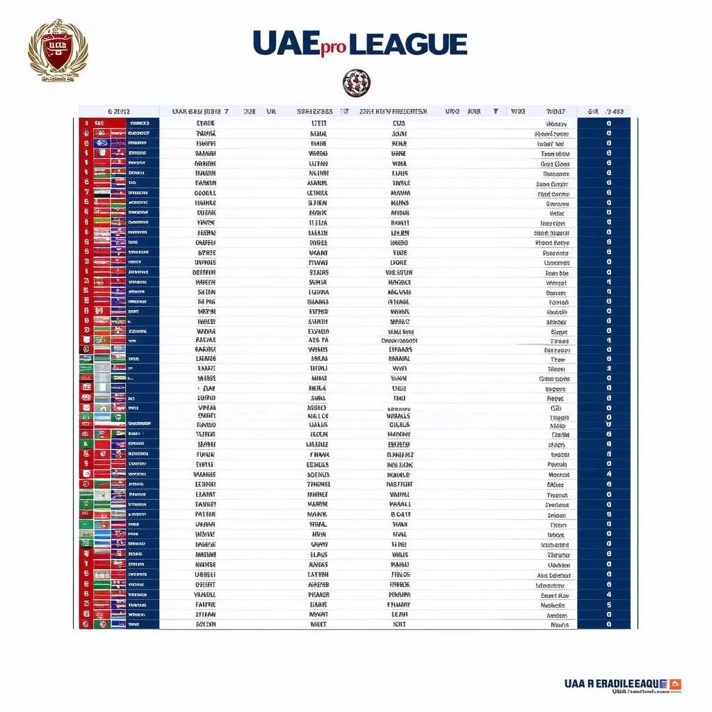 bảng-xếp-hạng-uae