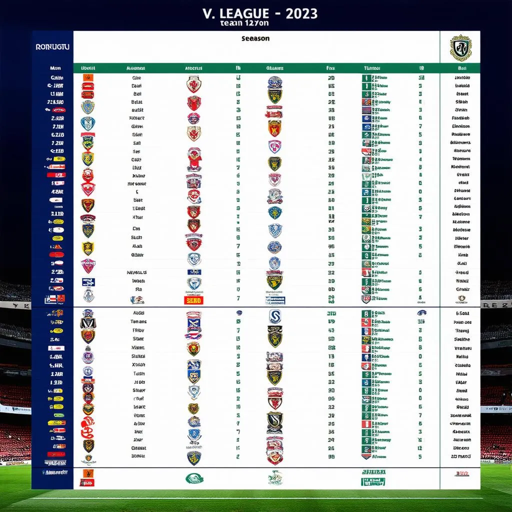 BXH V-League 2023