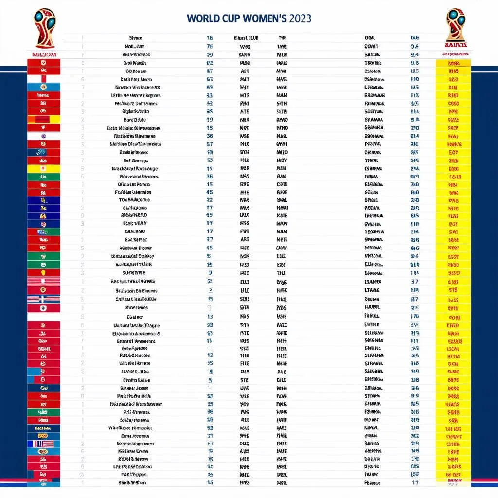 bảng-xếp-hạng-world-cup-nữ-2023