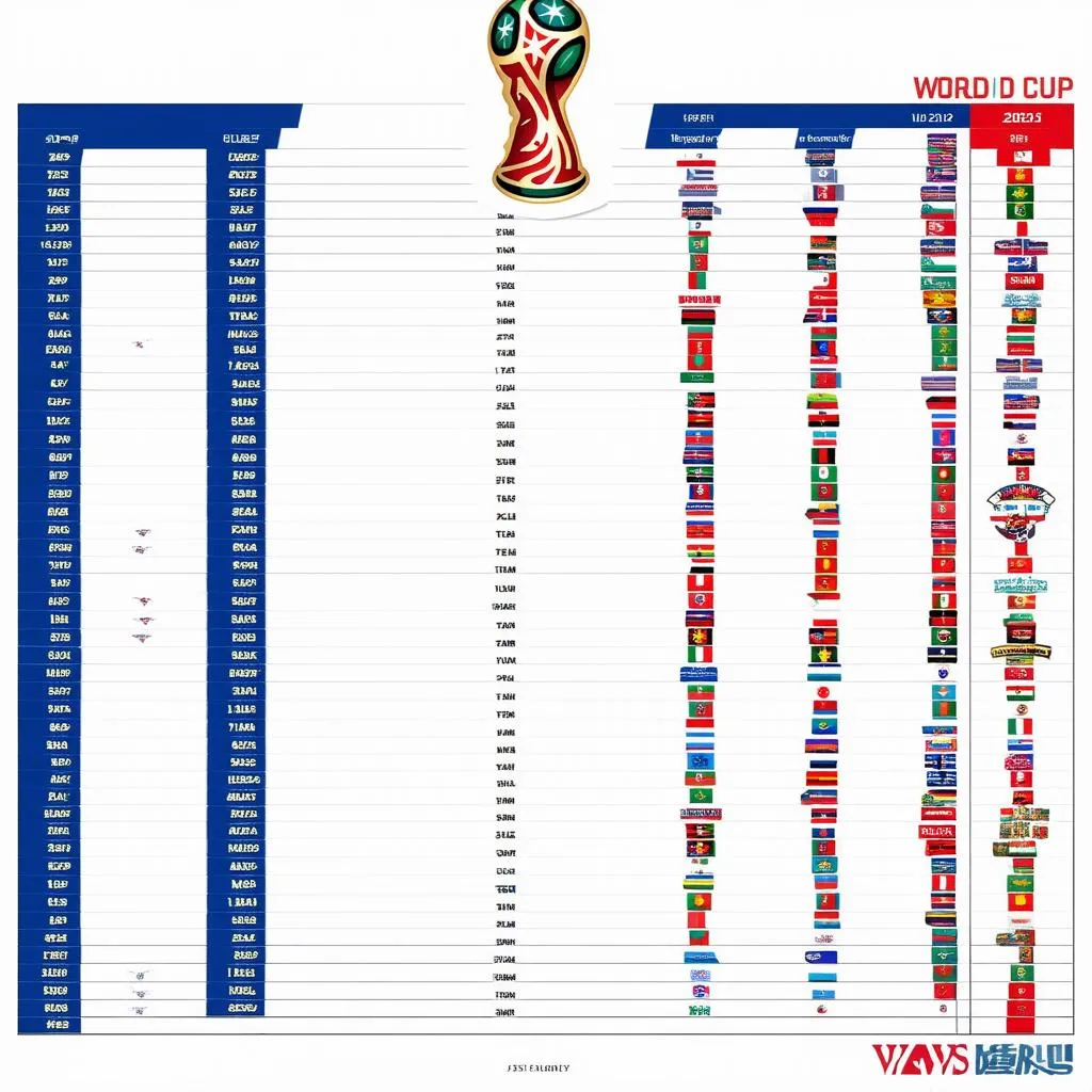 Bảng Xếp Hạng World Cup 2023