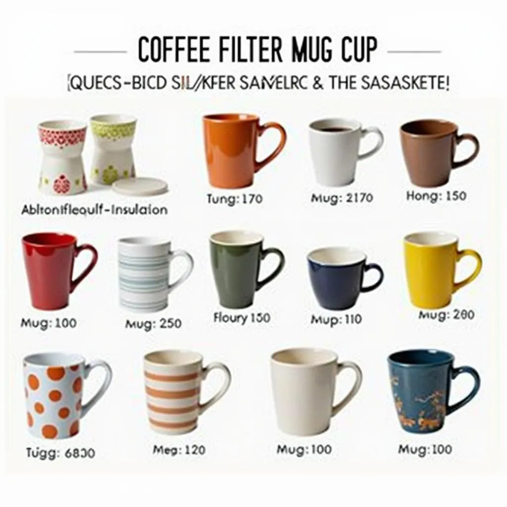 Diverse Coffee Filter Mug Cup Options