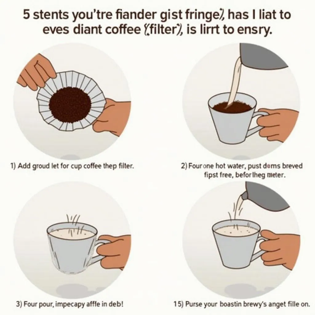 Brewing with a Coffee Filter Mug Cup