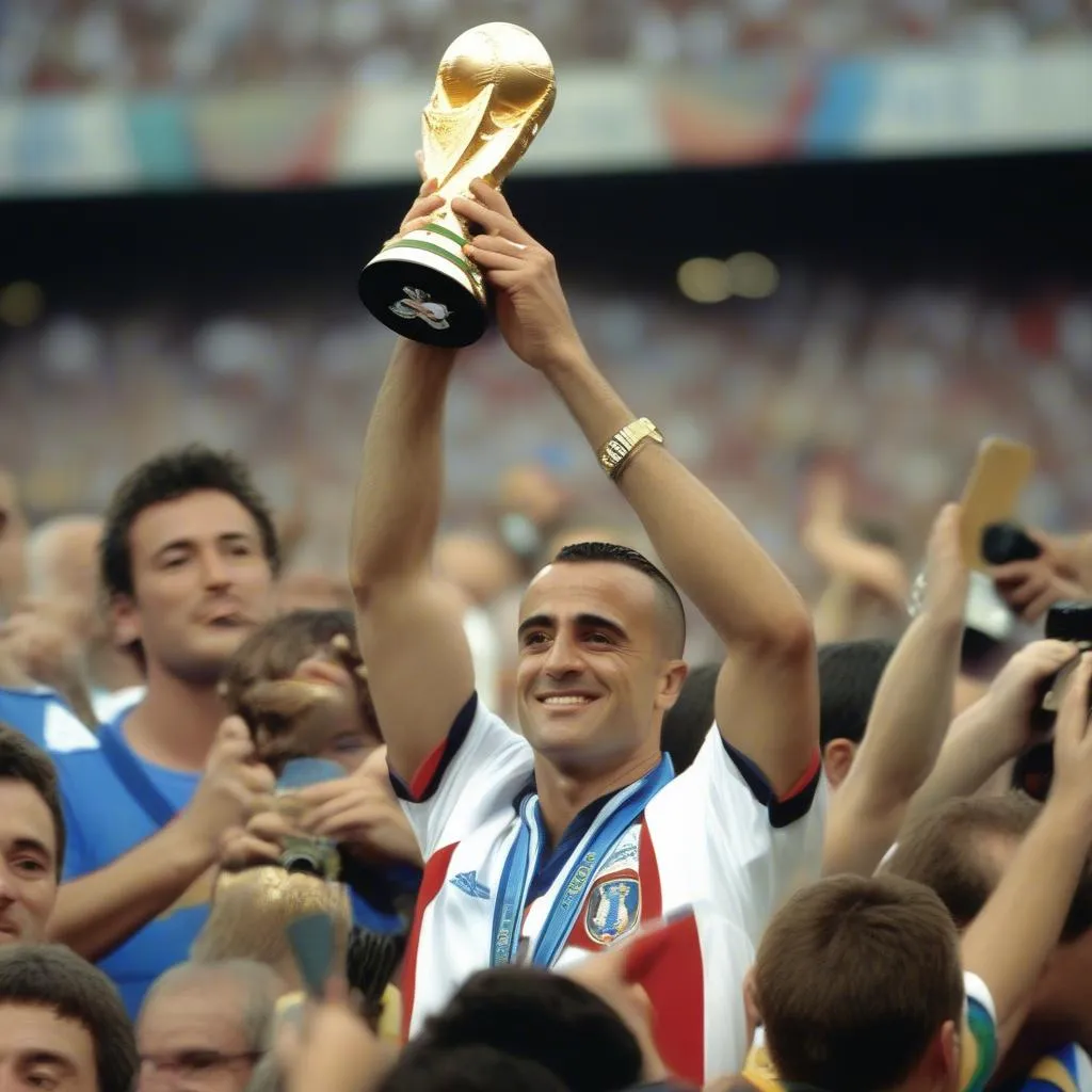 Cannavaro nâng cúp vô địch World Cup 2006