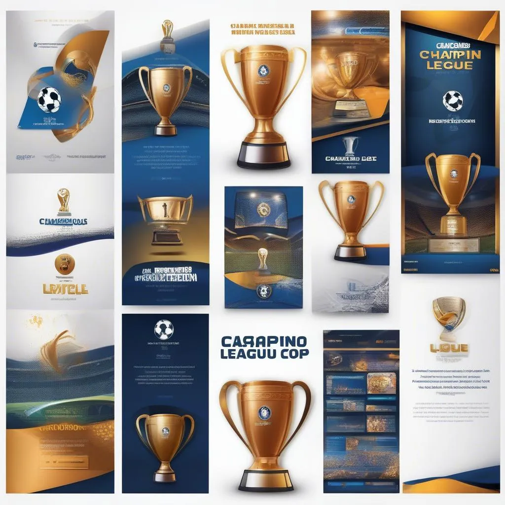 Champions League Cup Vector: Ứng dụng Trong Thiết Kế