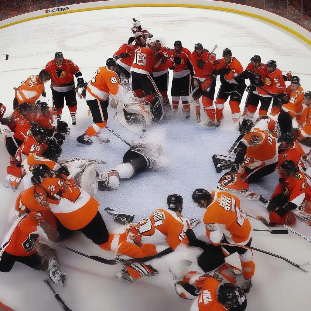 Chicago Blackhawks và Philadelphia Flyers trong chung kết Stanley Cup 2010