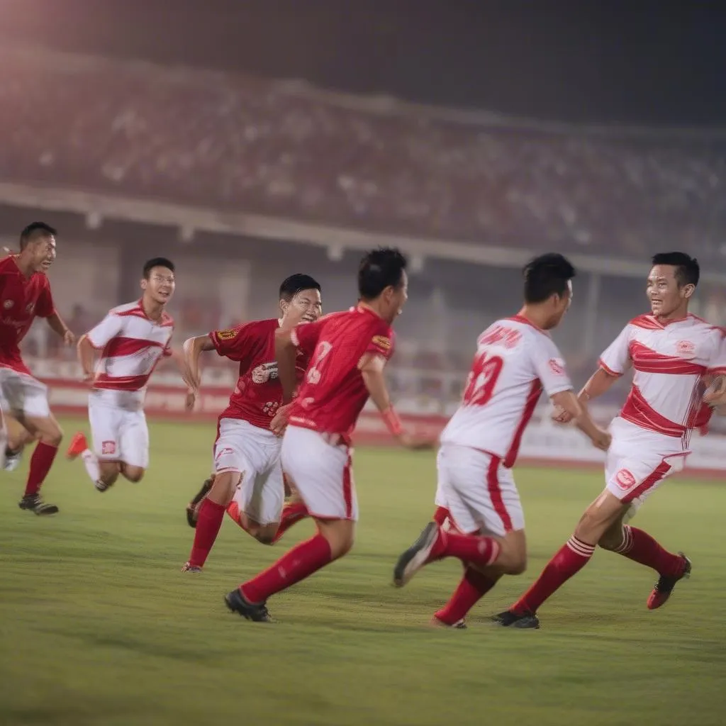 CLB Bà Rịa Vũng Tàu FC thi đấu sôi động