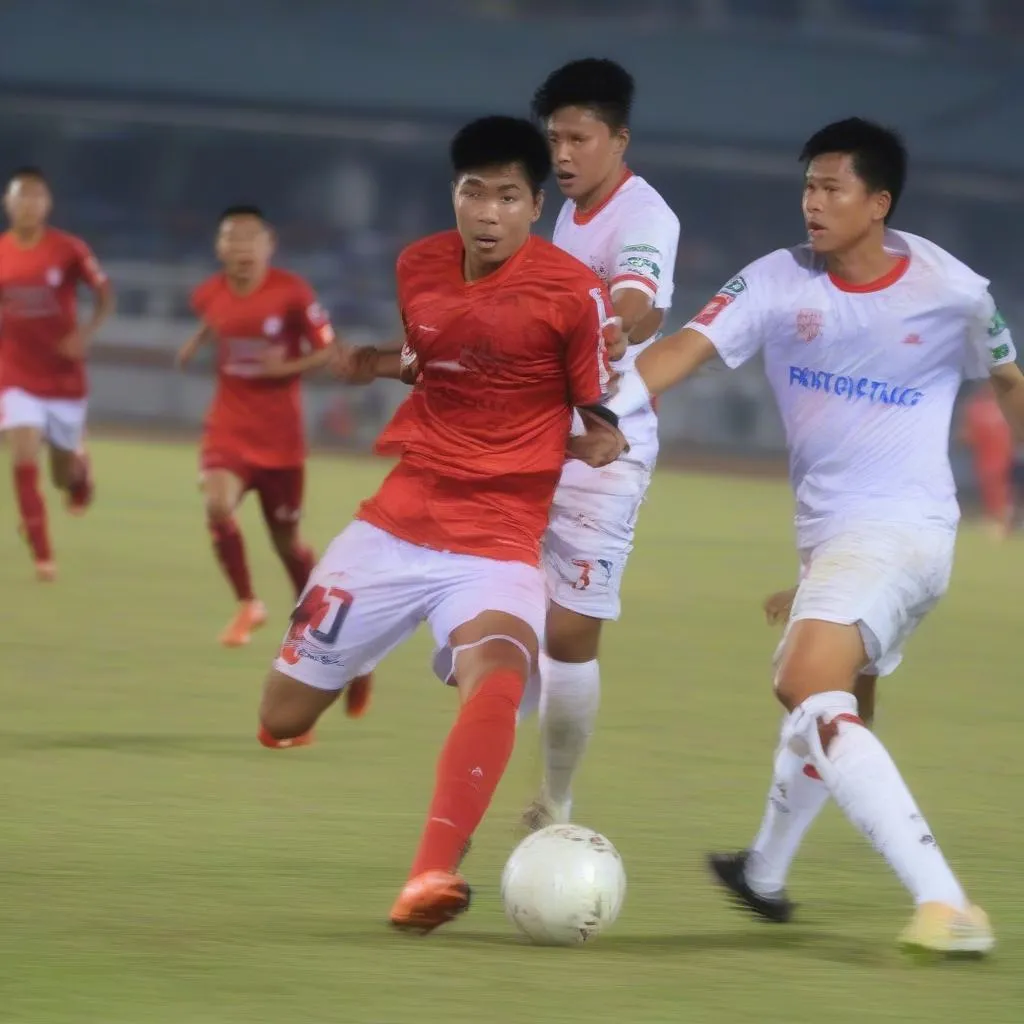 Hình ảnh về CLB HCM và Yangon United thi đấu