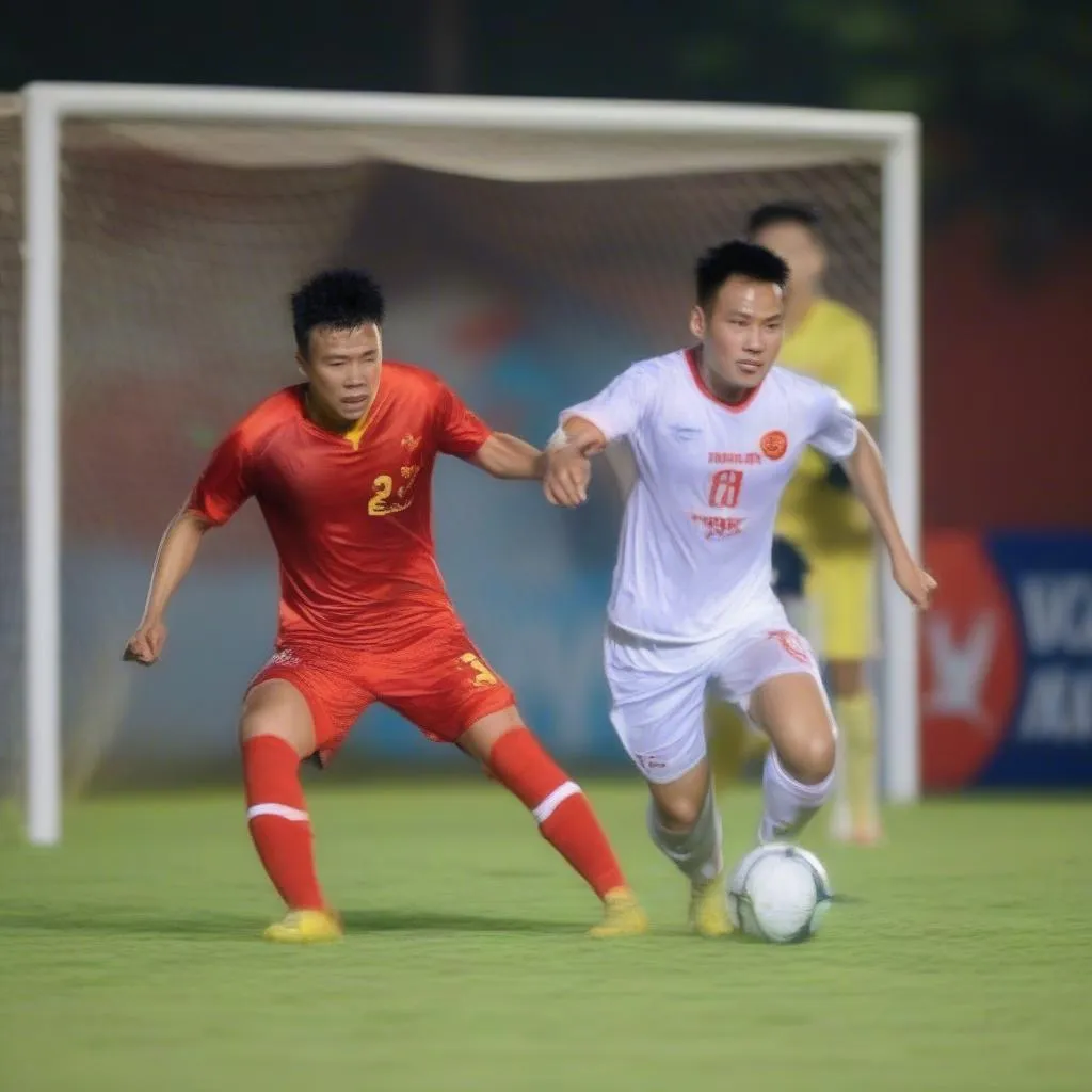 Nguyễn Văn Toàn ghi bàn nâng tỷ số lên 2-0 cho Hoàng Anh Gia Lai