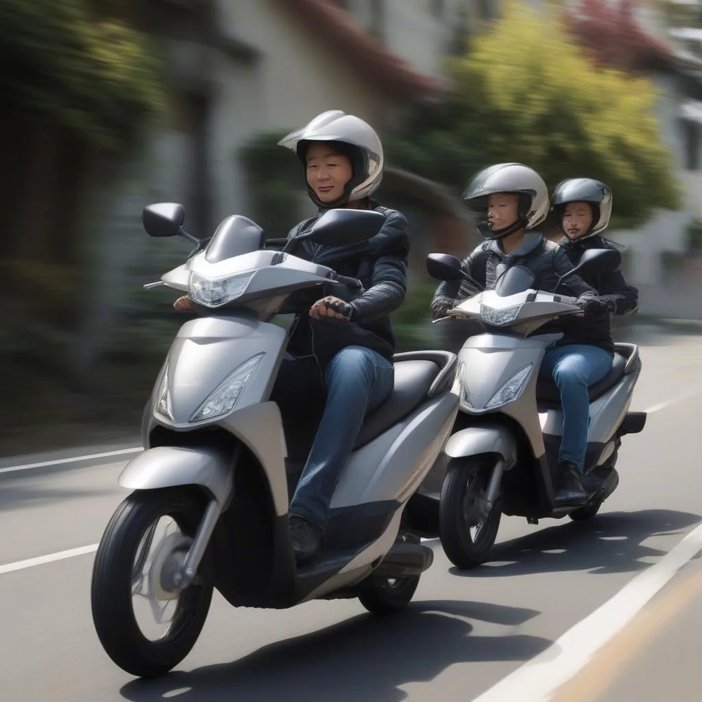 Honda Lead 110 club on a road trip