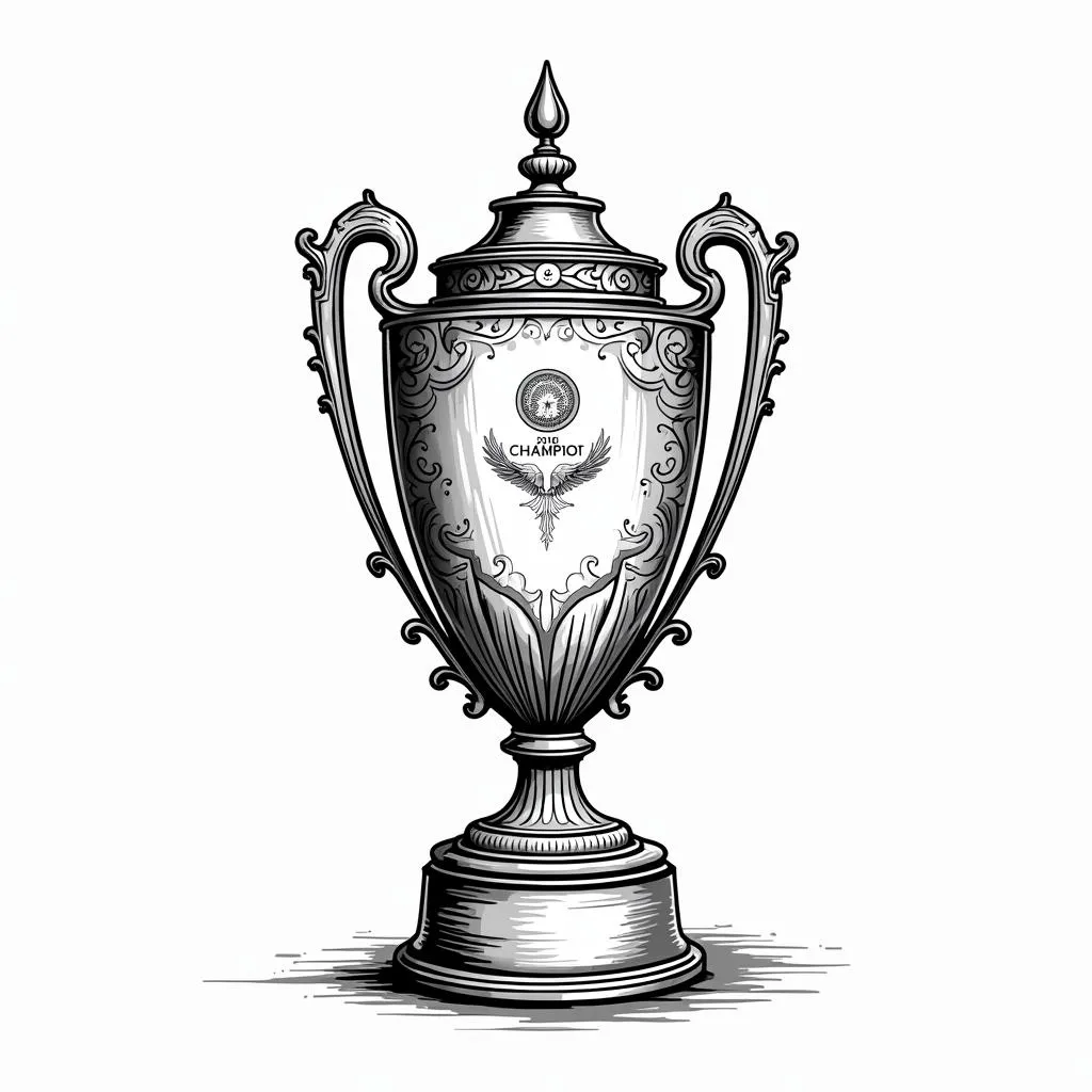 Cup Cartoon Black and White Artwork