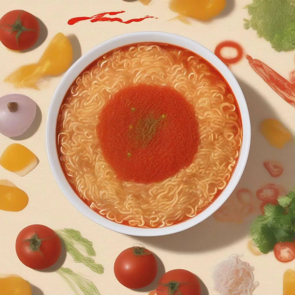 Hương vị thơm ngon của Cup Noodles Tomato