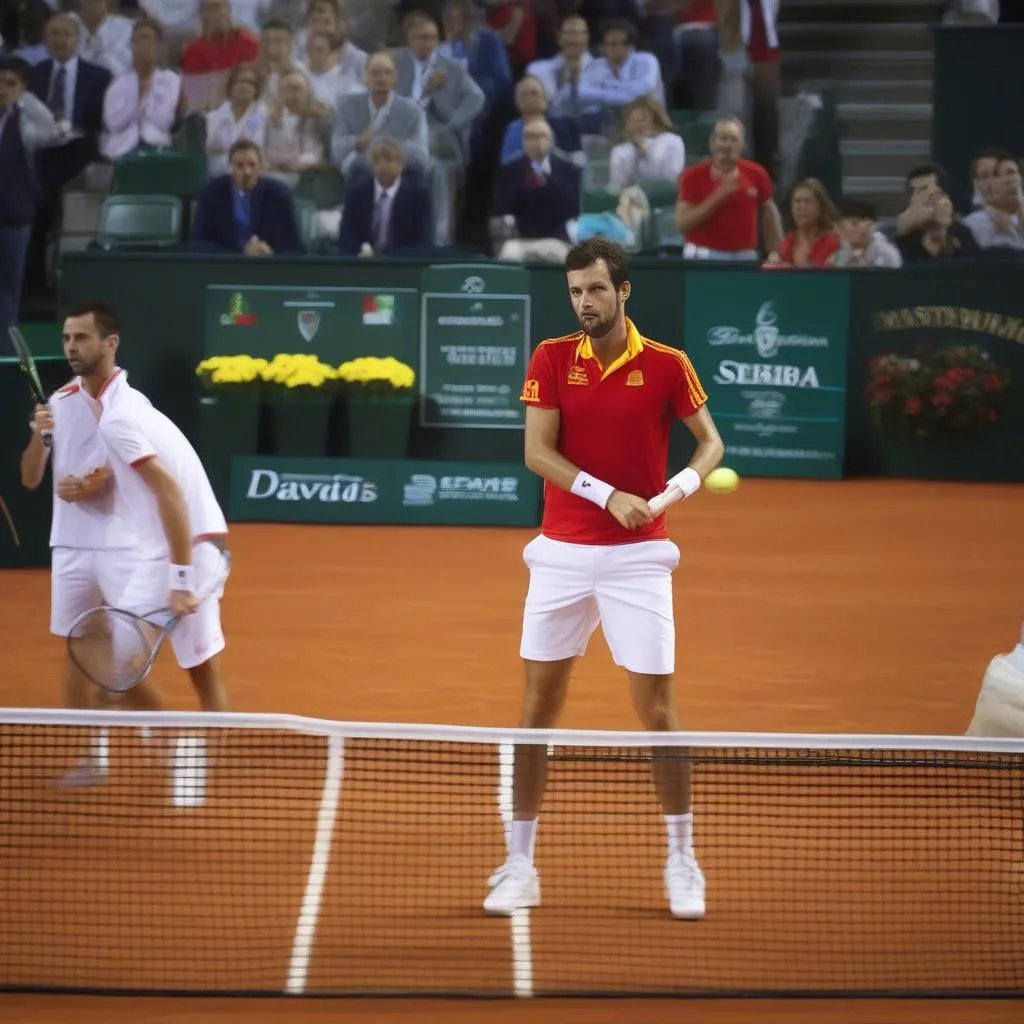 Trận đấu Davis Cup 2023 giữa Tây Ban Nha và Serbia