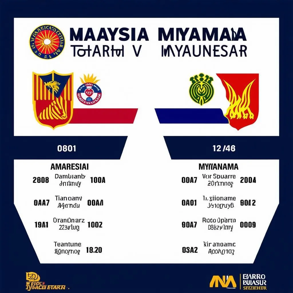 Lịch sử đối đầu Malaysia vs Myanmar