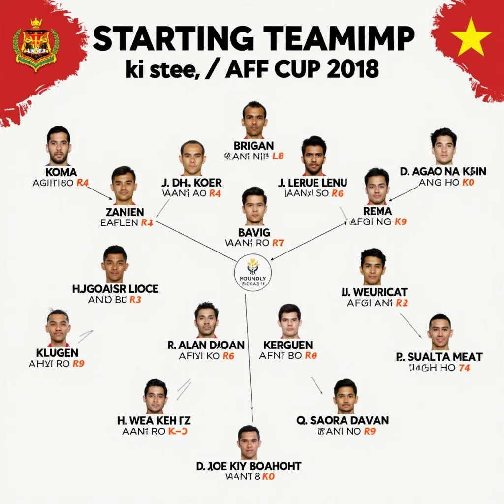 Vietnam National Football Team Lineup at AFF Cup 2018