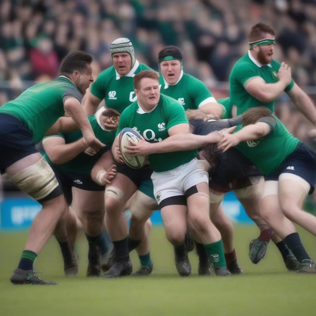 Đội tuyển Rugby Thế giới Ireland tranh tài giành cúp