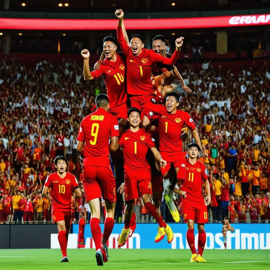 Vietnam Football Team Victory