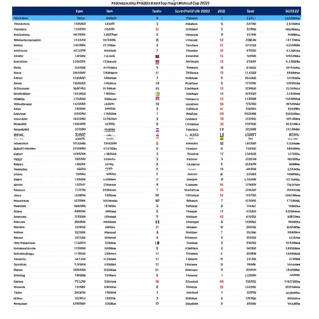 Dự đoán tỷ số World Cup 2022