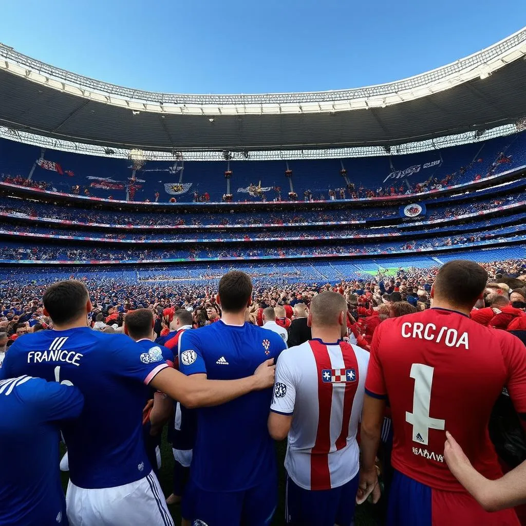 France vs Croatia in the World Cup 2018 final