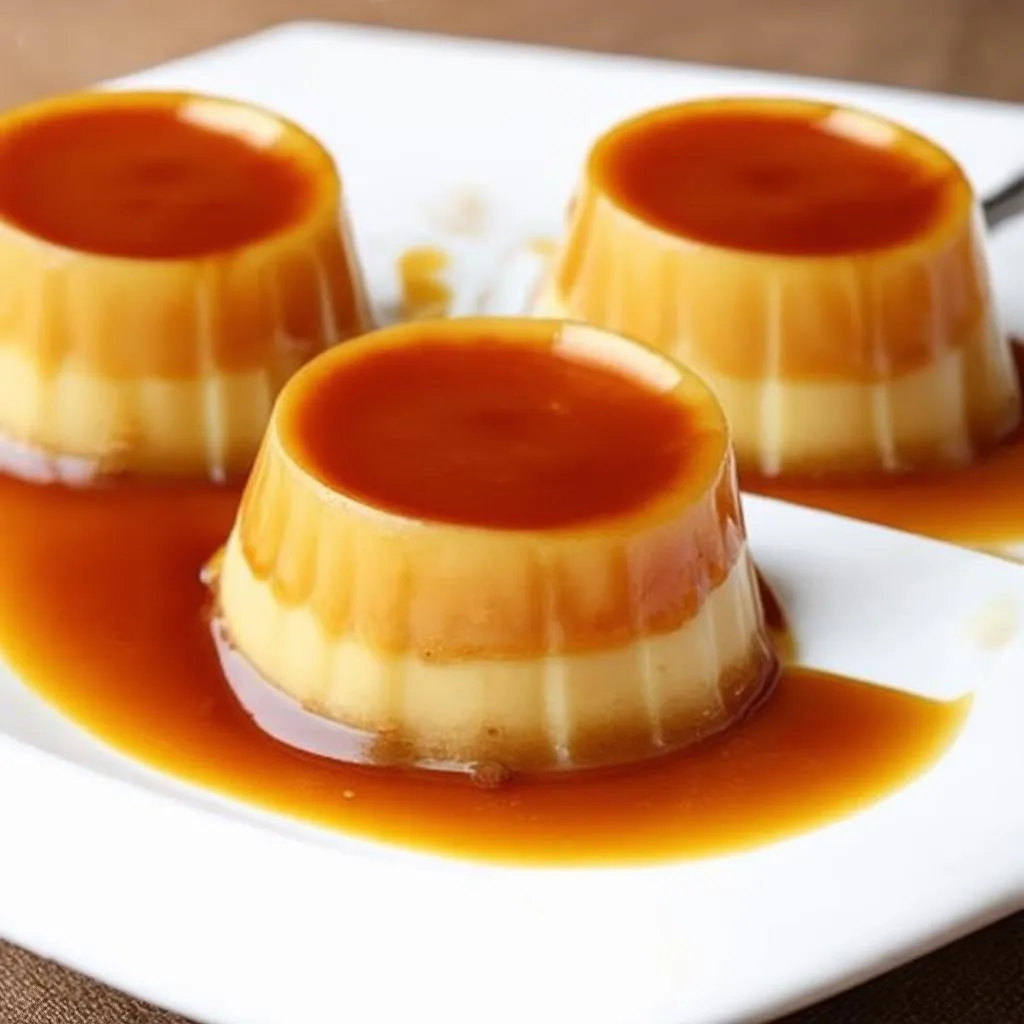 Flan in cups